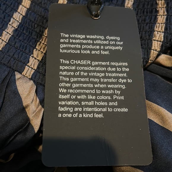 *BLUE/TAN* NWT, Chaser, Women’s Silky Basics Smocked Waist Faux Wrap Midi Skirt - Picture 7 of 8